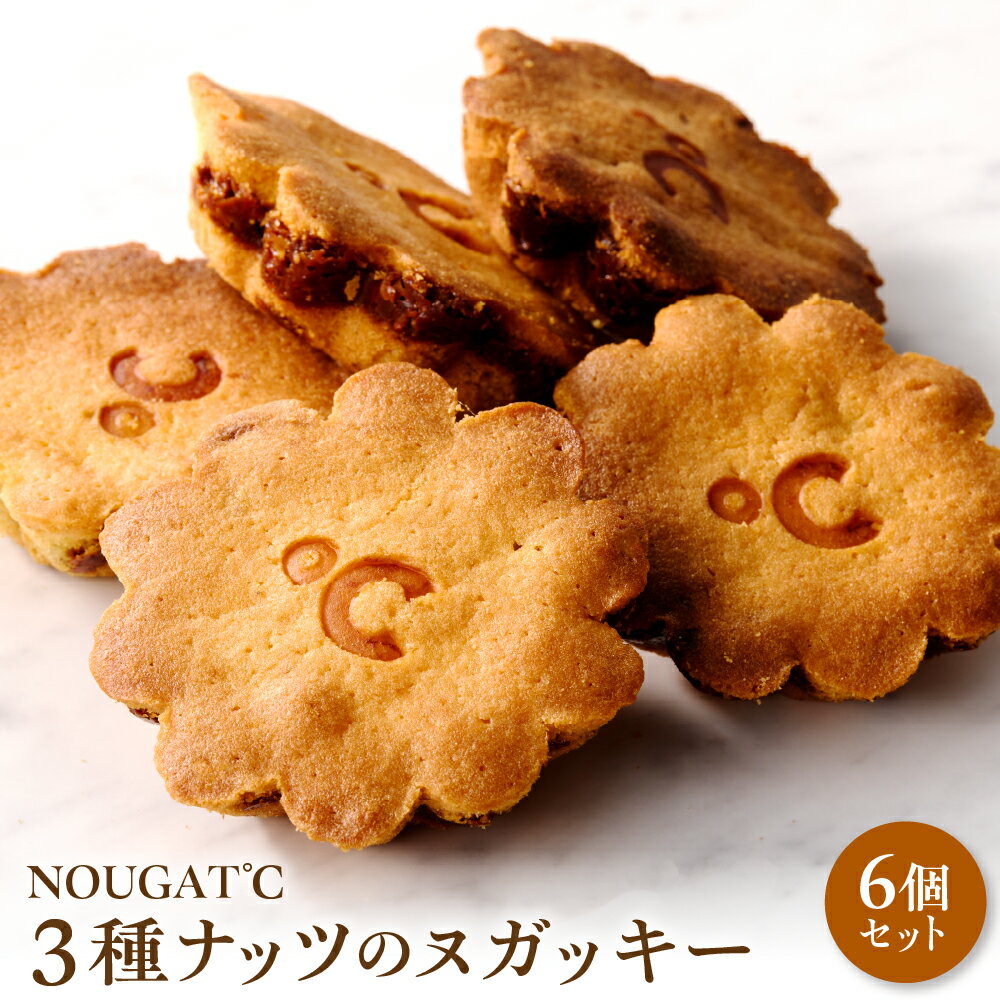 3種 ナッツ の ヌガッキー 6個 / スイーツ デザート おやつ 焼菓子 アーモンド カシューナッツ クルミ ヌガー リッチ 東京都 品川区