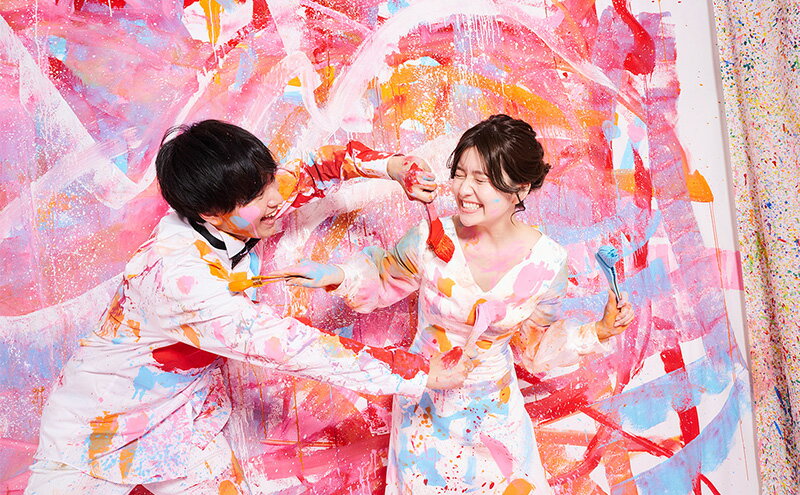 【ふるさと納税】ウォールペイントフォト 写真撮影 ペイントフォト 体験 アート 絵の具 ウォールペイント 非日常 記念日 大田区 東京都 3