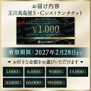 【ふるさと納税】〈金額が選べる〉二子玉川から望む世田谷区の街とグルメを楽しむ 玉川高島屋S・Cレストランチケット 高島屋選定品 3,000~90,000円分 食事券 お食事券 レストラン デパート 東京 ランチ ディナー ギフト プレゼント 贈り物 ご褒美
