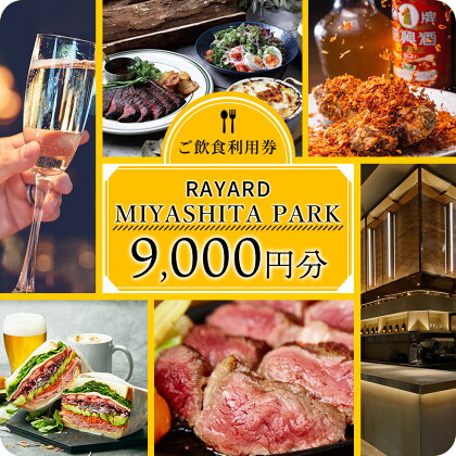 [RAYARD MIYASHITA PARK] ミヤシタパーク ご飲食利用券 9,000円分　30000円 3万円 三万円