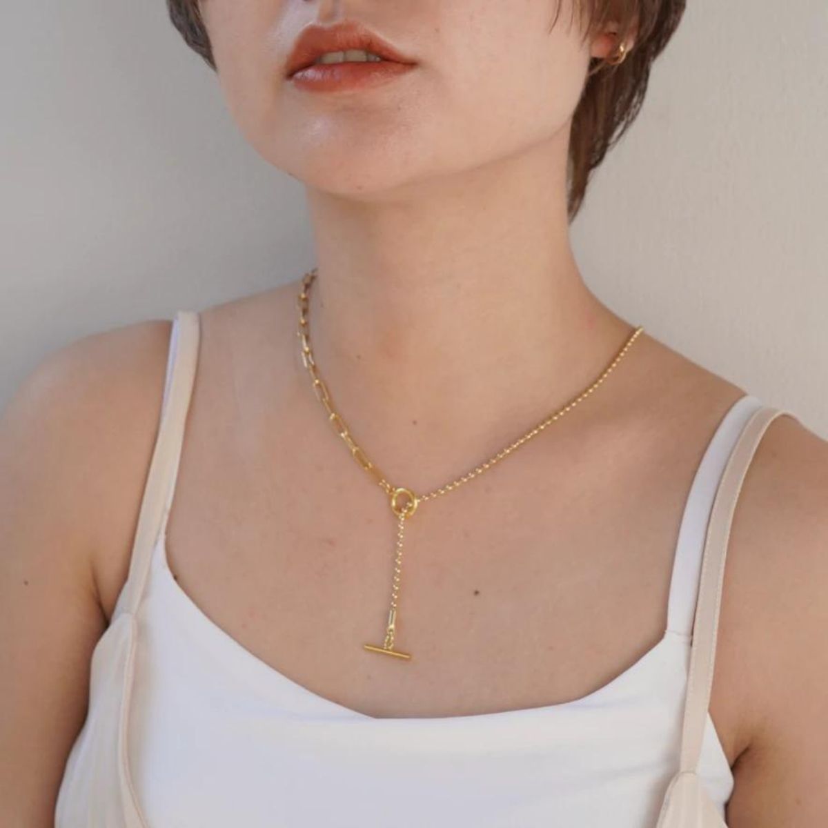 [Cherieオリジナルネックレス]shine through necklace (cutball) 11000円