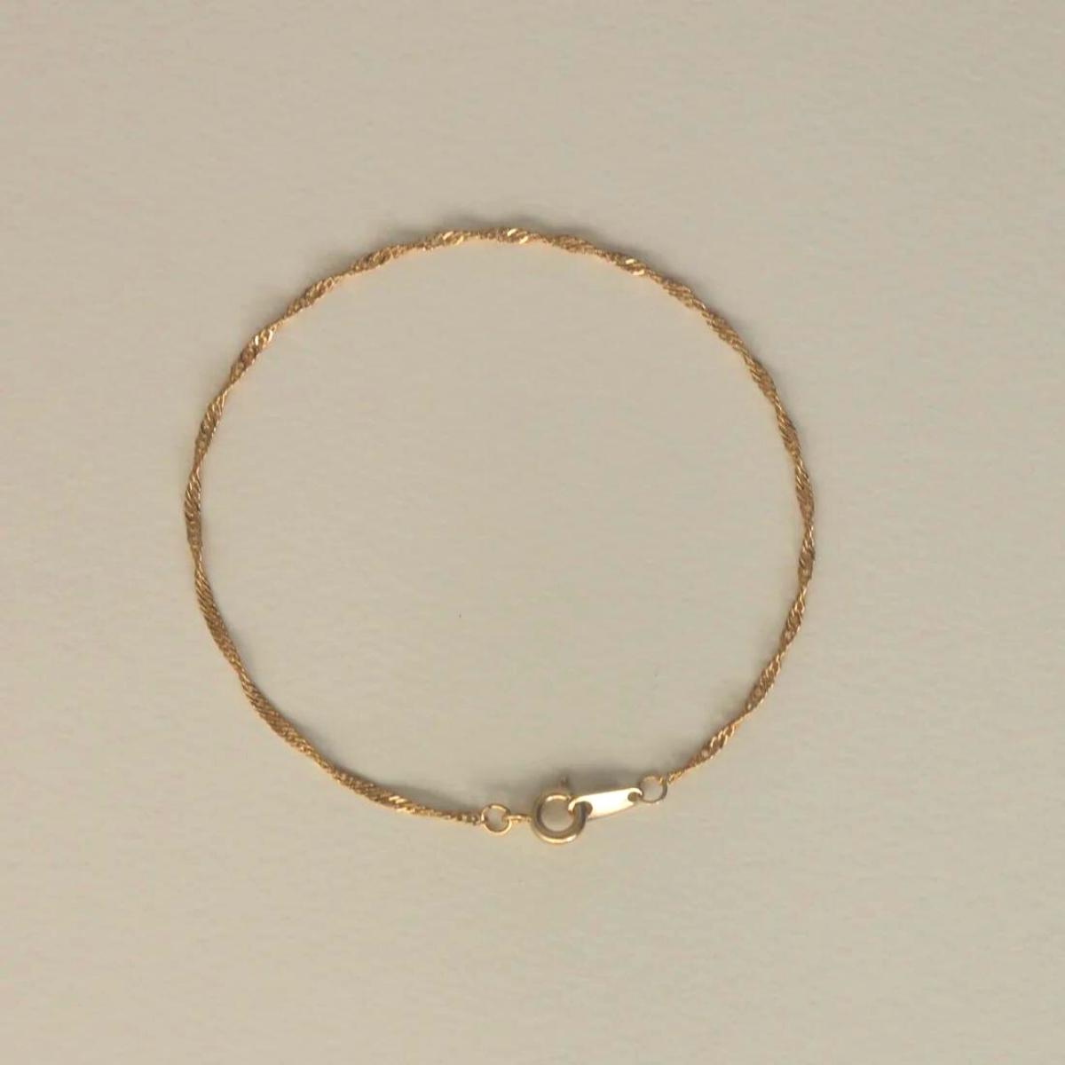 【ふるさと納税】[Cherieオリジナルブレスレット]oli chain bracelet ( sparkle ) 9000円