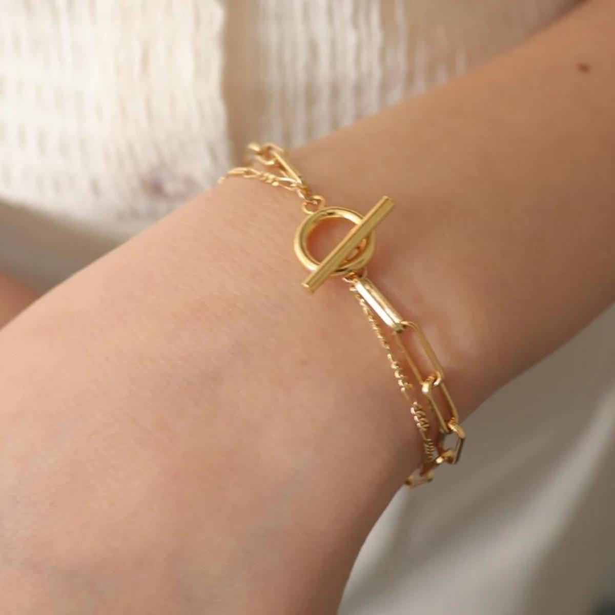 【ふるさと納税】[Cherieオリジナルブレスレット]oli chain bracelet(corda) 13000円