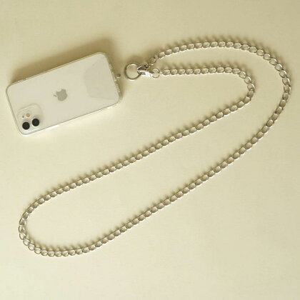 [Cherieオリジナルスマートフォンショルダー] smartphone shoulder - maro - / silver 13000円