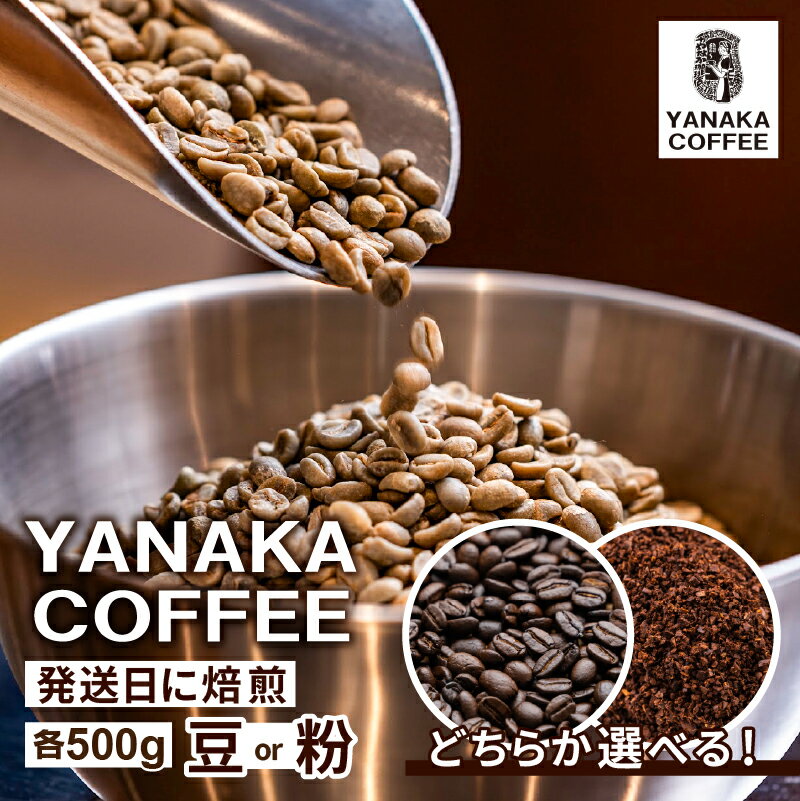 【ふるさと納税】 【種類が選べる】YANAKA COFFEE 代々木公園ブレンド500gコーヒー豆 東京都 渋谷区 コーヒー 珈琲 豆 中挽き フルシティーロースト 焙煎 ブレンド カフェタイム 送料無料