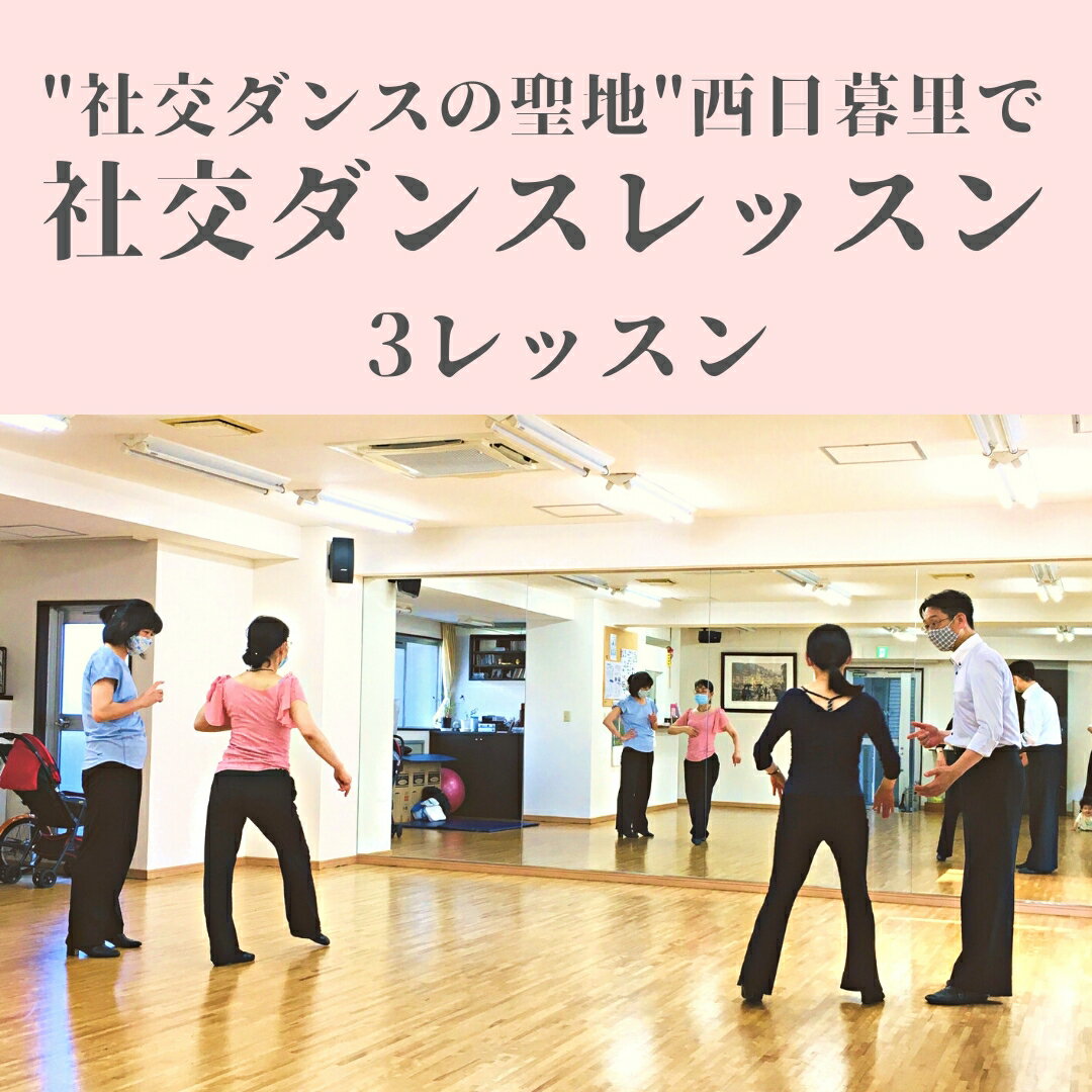 【ふるさと納税】【社交ダンスの聖地】西日暮里で社交ダンスレッスン（3レッスン分）【033-002】