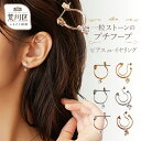【ふるさと納税】【ギフト対応可】1粒ストーンのプチフープ イヤリング(ノンホールピアス)/ピアス【043-001】