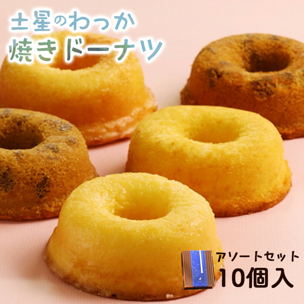 【ふるさと納税】土星のわっか焼きドーナツ アソートセット 10個入 ／ おやつのうーお おやつ お菓子 お取り寄せ 焼きドーナツ ドーナッツ ふわふわ 土星のわっか ヘルシー ギフト 贈答用 送料無料 東京都 [No.039]
