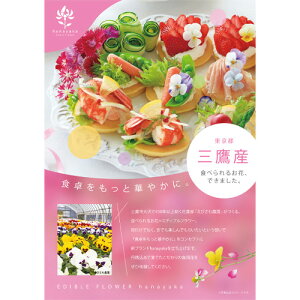 【ふるさと納税】No.216 食べられるお花「エディブルフラワー」 ／ 花 食用 観賞用 華やか 旬 詰め合わせ 送料無料 東京都