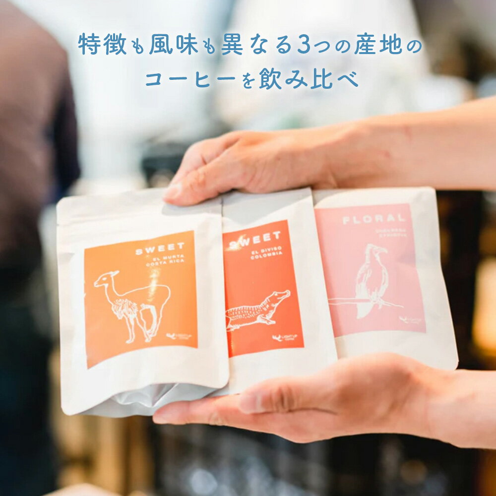 【ふるさと納税】SINGLE ORIGIN TASTING SET　150g×3種類 ／ コーヒー豆 飲み比べ シングルオリジン スペシャルティコーヒー テイスティングセット 産地別 フルーティー ベリー 柑橘 浅煎り 中煎り ハンドドリップ 自宅用 ギフト コーヒー初心者 送料無料 東京都 [No.226]