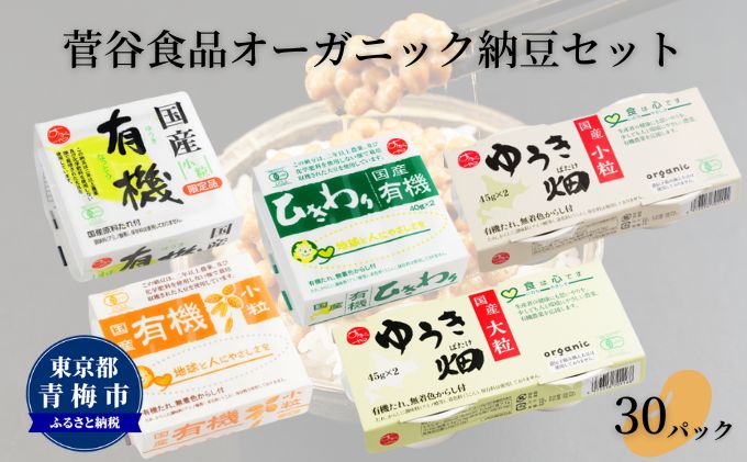 【ふるさと納税】オーガニック納豆セット　【 国産 大豆 おすすめ たれ からし アミノ酸 着色料 素材味 思いやり セット 健康 自然 有機栽培 】