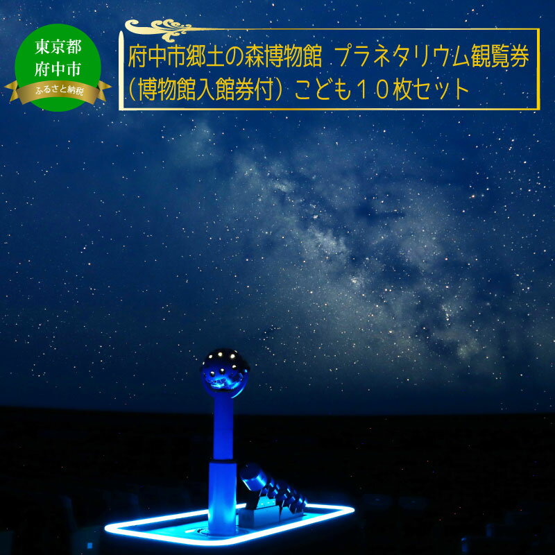 【ふるさと納税】府中市郷土の森博物館・プラネタリウム観覧券(入館券付き)10枚セット(こども用)【体験チケット】