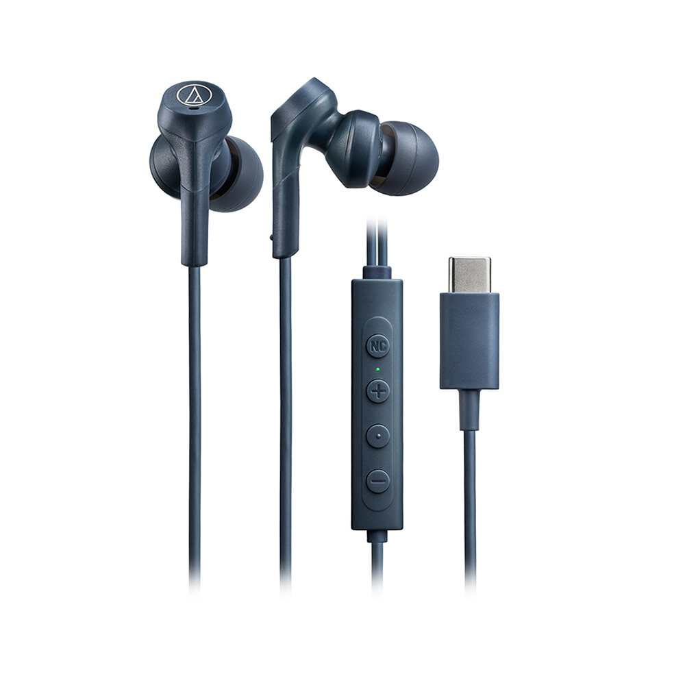 オーディオテクニカ ノイズキャンセリングUSB Type-C用イヤホン ATH-CKS330NC BL