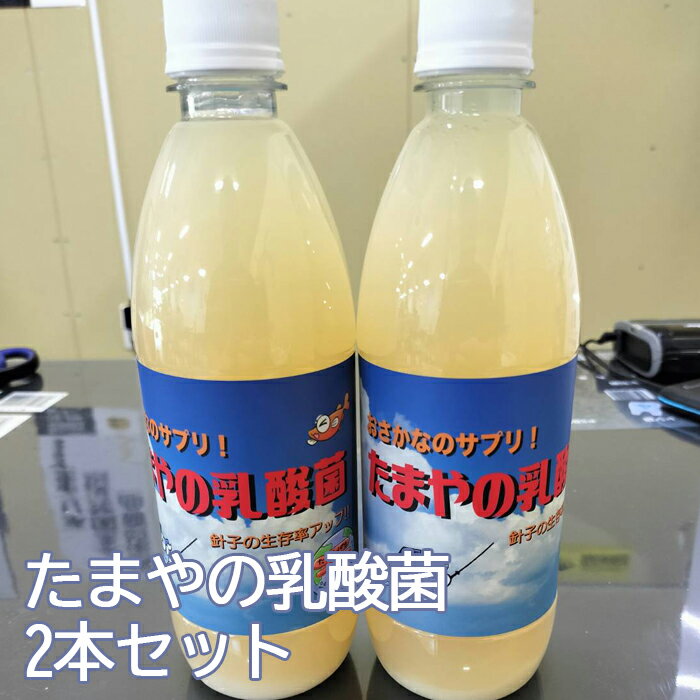 たまやの乳酸菌 500ml 2本セット / 液体 エサ 小型淡水魚用 針子 稚魚 送料無料 東京都