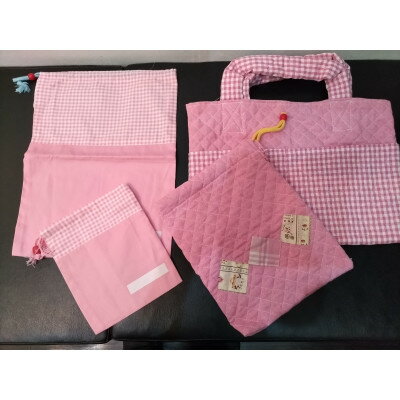 こーゆうハウスの布製品 入園入学セット計4点 女の子向き