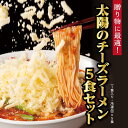 【ふるさと納税】太陽のチーズラーメン 5食セット | 麺 食品 加工食品 人気 おすすめ 送料無料 数量限定