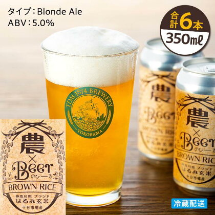 TDM 1874 Brewery　クラフトビール　農×Beer（のびーる）はるみ玄米（350ml×6本）【お酒・地ビール・酒】 | ビール お酒 さけ 人気 おすすめ 送料無料 ギフト 数量限定