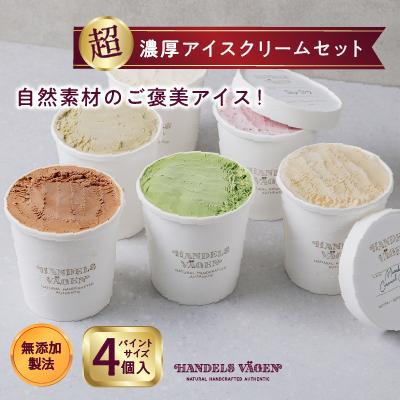 ハンデルスベーゲン無添加アイスクリーム/お得なパーティーセット!パイントサイズ4個入り(A・Bのセットより選択可) | お菓子 菓子 おかし スイーツ デザート 食品 人気 おすすめ 送料無料