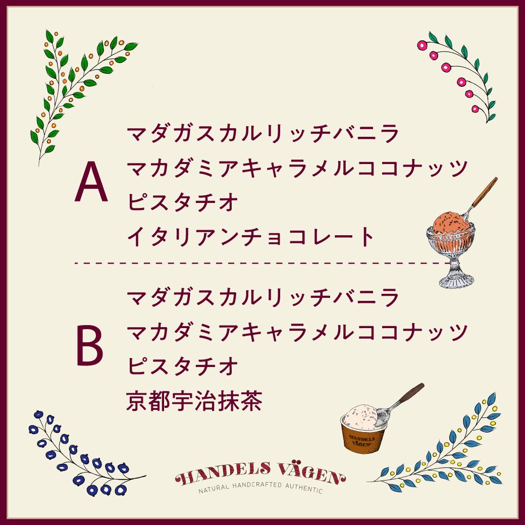 【ふるさと納税】ハンデルスベーゲン無添加アイスクリーム/お得なパーティーセット！パイントサイズ4個入り（A・Bのセットより選択可） | お菓子 菓子 おかし スイーツ デザート 食品 人気 おすすめ 送料無料