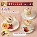 【ふるさと納税】ハンデルスベーゲン 無添加アイスクリーム / 季節の6個セット【春】 季節限定 | 人気 ギフト 濃厚 スイーツ 北海道牛乳 横浜市 詰め合わせ...