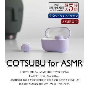 【ふるさと納税】【2261】ag COTSUBU for ASMR 完全ワイヤレスイヤホン | 神奈川県 川崎市 神奈川 川崎 支援 返礼品 ファイナル イヤホン ワイヤレス イヤフォン ワイヤレスイヤフォン 無線イヤホン bluetooth final ブルートゥース 高音質 通話 カナル型イヤホン