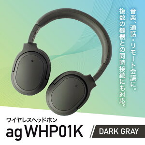 【ふるさと納税】【2032】【DARK GRAY】ag WHP01K ワイヤレスヘッドホン