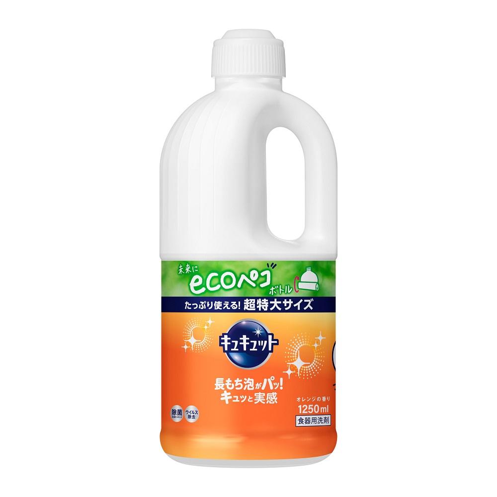 10位! 口コミ数「5件」評価「5」食器用洗剤キュキュット　つめかえ用　1250ml×6本 | 日用品 洗剤 詰め替え 詰替 人気 おすすめ 送料無料