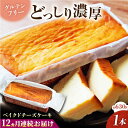 【ふるさと納税】【全12回定期便】ベイクドチーズケーキ(630g)×1本 グルテンフリー高温加熱処理 濃厚チーズ デザート スイーツ 洋菓子 焼き菓子 人気 横...