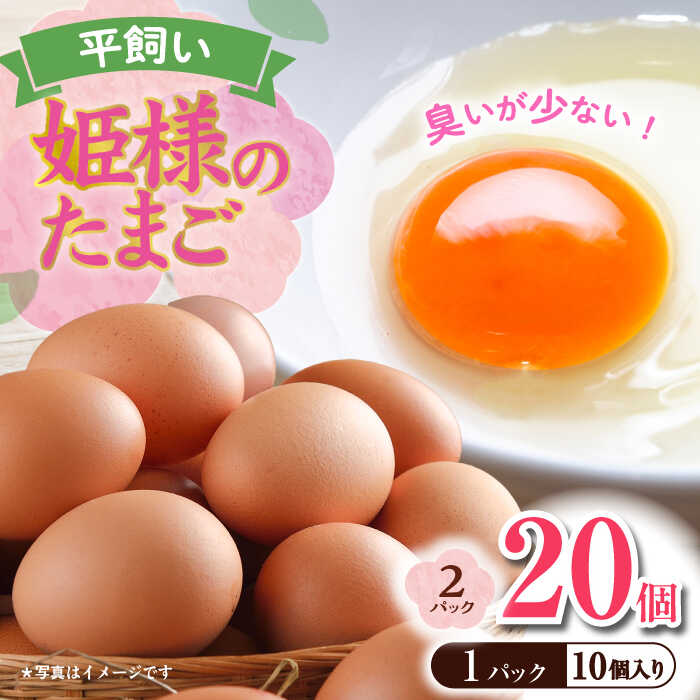【ふるさと納税】飼い方にこだわり餌にこだわった「姫様のたまご」　20個　【横須賀商工会議所　おもてなしギフト事務局（岩沢ポートリー）】[AKET007]
