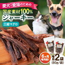 【ふるさと納税】【全6回定期便】犬猫おやつ 三崎マグロジャーキー(80g×2袋) ペット 愛犬 愛猫 おやつ ご褒美 ごはん 猫 犬 てづくり 国産 ドッグフー...