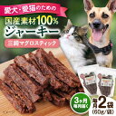 【ふるさと納税】【全3回定期便】三崎マグロスティック ジャーキー(60g×2袋) ペット 愛犬 愛猫 おやつ ご褒美 ごはん 猫 犬 てづくり 国産 ドッグフー...