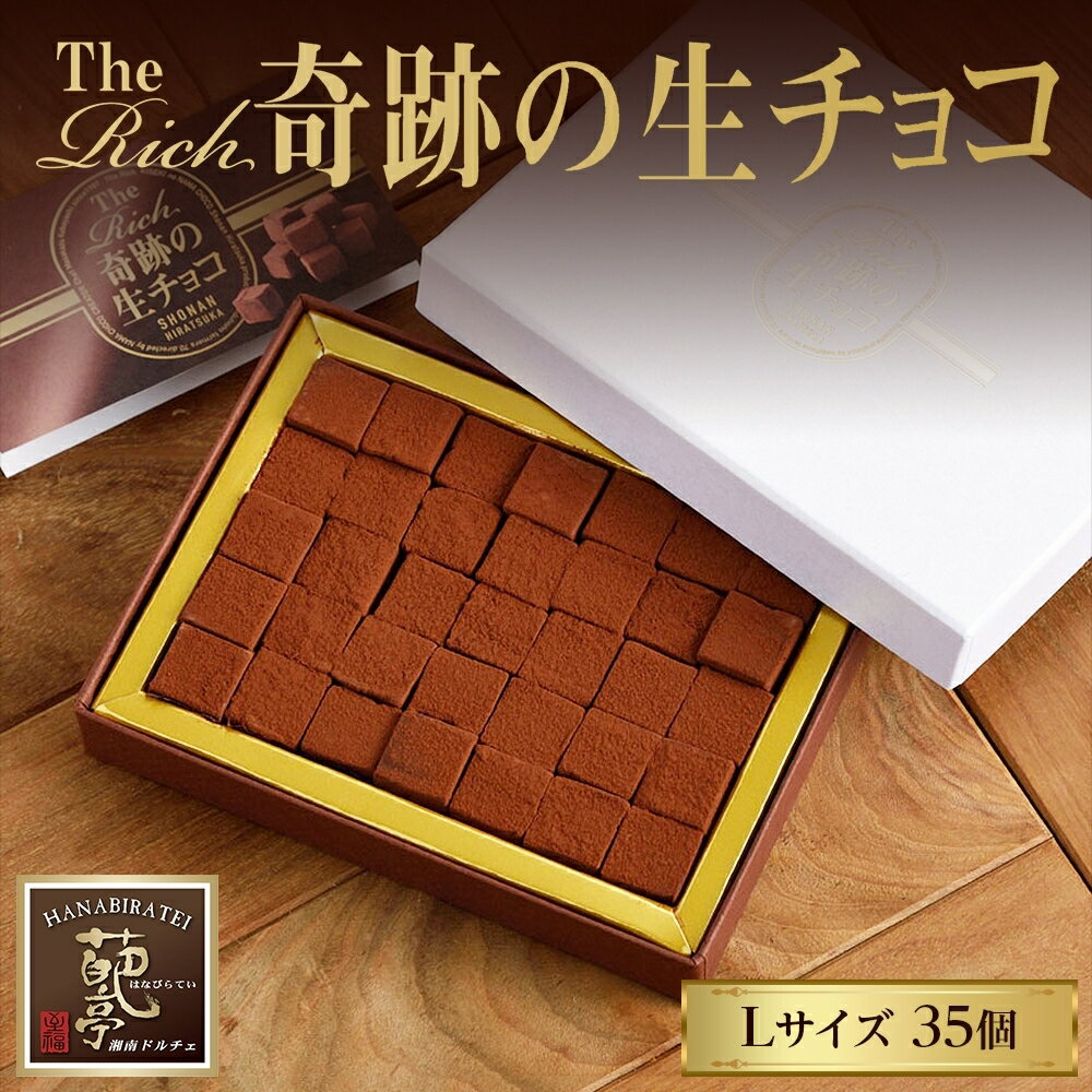 【ふるさと納税】生チョコ生みの親 小林正和監修 葩亭プロデュース TheRich 奇跡の生チョコ Lサイズ 35粒 なめらか 滑らか ベルギー産チョコレート 湘南ドルチェ みづほ野グループ【 平塚市 】 スイーツ デザート お菓子 菓子 おかし おやつ