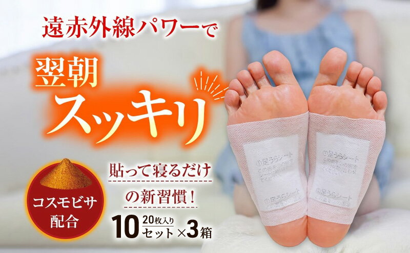 【ふるさと納税】遠赤足裏シート　アシメグ　3箱セット