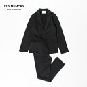 22位! 口コミ数「1件」評価「5」【KEYMEMORY】ポンチセットアップ（上下セット）　BLACK | ふるさと 納税 楽天ふるさと 神奈川 ファッション ブランド 鎌倉 ･･･ 