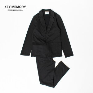 【ふるさと納税】【KEYMEMORY】ポンチセットアップ（上下セット） BLACK | ふるさと 納税 楽天ふるさと 神奈川 ファッション ブランド 鎌倉 服 洋服 レディース メンズ 女性 男性 ナチュラル シンプル 可愛い かわいい おしゃれ 有名 人気 おすすめ