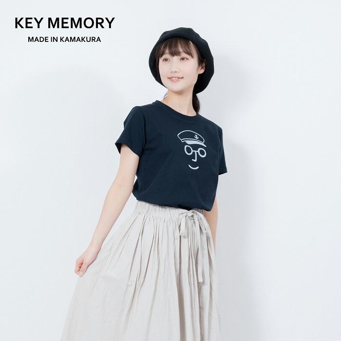 [0]セーラー帽イラストTシャツ NAVY [KEYMEMORY鎌倉] | ふるさと 納税 楽天ふるさと 神奈川 ファッション ブランド 鎌倉 服 洋服 レディース メンズ 女性 男性 ナチュラル シンプル 可愛い かわいい おしゃれ 有名 人気 おすすめ