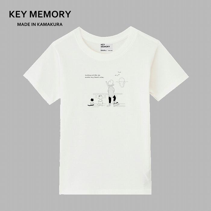 《3》Sea heartイラストTシャツ WHITE  | ふるさと 納税 楽天ふるさと 神奈川 ファッション ブランド 鎌倉 服 洋服 レディース メンズ 女性 男性 ナチュラル シンプル 可愛い かわいい おしゃれ 有名 人気 おすすめ