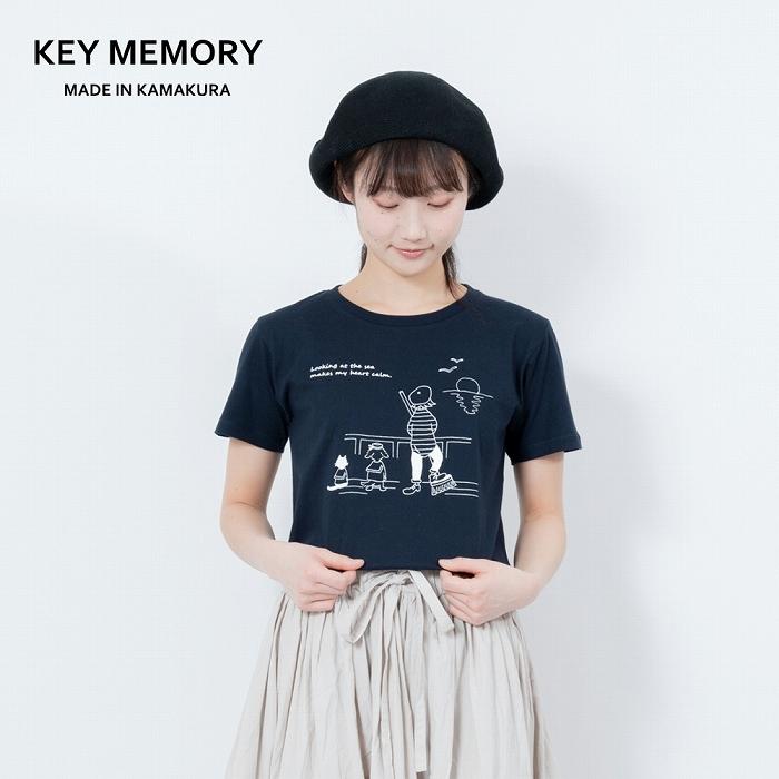 56位! 口コミ数「0件」評価「0」《0》Sea heartイラストTシャツ NAVY 【KEYMEMORY鎌倉】 | ふるさと 納税 楽天ふるさと 神奈川 ファッション ブラ･･･ 