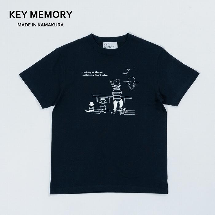 【ふるさと納税】《1》Sea heartイラストTシャツ NAVY 【KEYMEMORY鎌倉】 | ふるさと 納税 楽天ふるさと 神奈川 ファッション ブランド 鎌倉 服 洋服 レディース メンズ 女性 男性 ナチュラル シンプル 可愛い かわいい おしゃれ 有名 人気 おすすめ