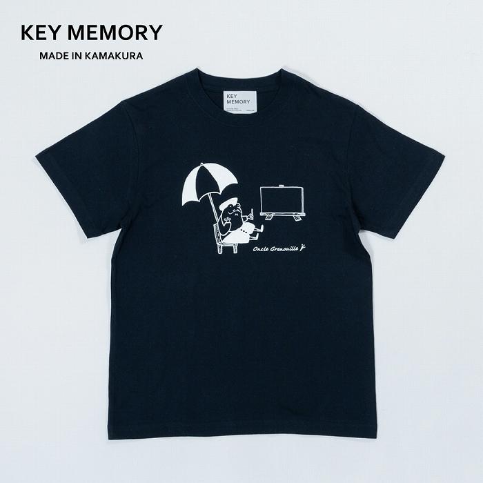 【ふるさと納税】《1》GrenouilleイラストTシャツ NAVY 【KEYMEMORY鎌倉】 | ふるさと 納税 楽天ふるさと 神奈川 ファッション ブランド 鎌倉 服 洋服 レディース メンズ 女性 男性 ナチュラル シンプル 可愛い かわいい おしゃれ 有名 人気 おすすめ