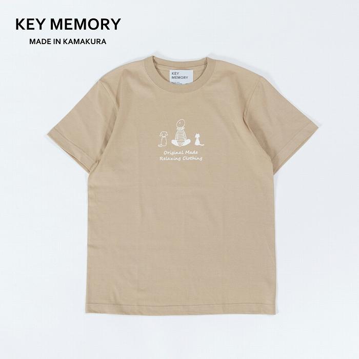 《1》TIMEイラストTシャツBEIGE  | ふるさと 納税 楽天ふるさと 神奈川 ファッション ブランド 鎌倉 服 洋服 レディース メンズ 女性 男性 ナチュラル シンプル 可愛い かわいい おしゃれ 有名 人気 おすすめ