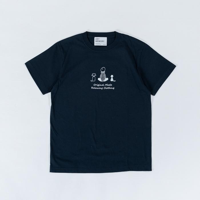 【ふるさと納税】《1》TIMEイラストTシャツNAVY 【KEYMEMORY鎌倉】 | ふるさと 納税 楽天ふるさと 神奈川 ファッション ブランド 鎌倉 服 洋服 レディース メンズ 女性 男性 ナチュラル シンプル 可愛い かわいい おしゃれ 有名 人気 おすすめ