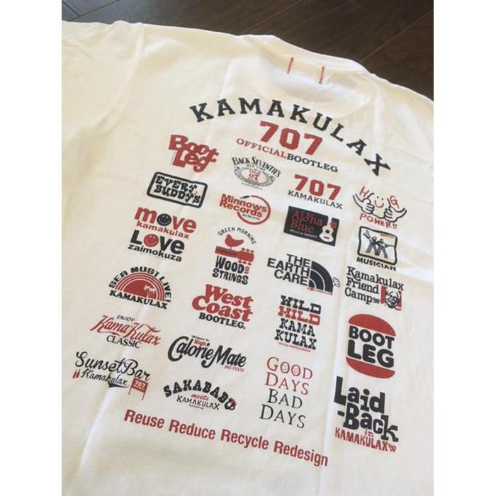 【ふるさと納税】鎌倉ブランドの老舗「KAMAKULAX」の定番オリジナルALL LOGO Tシャツ【ホワイト】XLサイズ