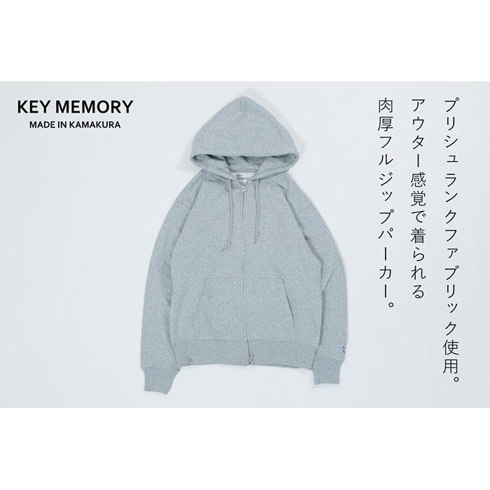 12位! 口コミ数「1件」評価「5」《1》レディースL・メンズS～M　【KEYMEMORY 鎌倉】ジップパーカー　GRAY | ふるさと 納税 楽天ふるさと 神奈川県 神奈川 ･･･ 