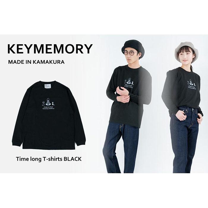 《2》メンズL TimeロングTシャツ BLACK | ふるさと 納税 楽天ふるさと 神奈川県 神奈川 鎌倉市 鎌倉 支援品 支援 返礼品 返礼 tシャツ ティーシャツ ティシャツ メンズ 男性 おしゃれ 大人 トップス カットソー 服 長袖 ロンt ロンティー ロンティ お礼の品