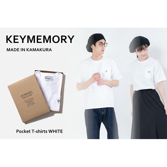 【ふるさと納税】Natural Label Pocket T-shirts WHITE〈1〉レディースMサイズ 【KEY MEMORY】 | ふるさと 納税 楽天ふるさと 神奈川 ファッション ブランド 鎌倉 服 洋服 レディース メンズ 女性 男性 ナチュラル シンプル 可愛い かわいい おしゃれ 有名 人気 おすすめ