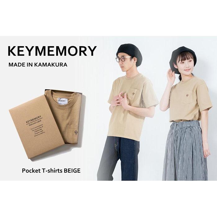 37位! 口コミ数「0件」評価「0」Natural Label Pocket T-shirts BEIGE〈1〉レディースMサイズ 【KEY MEMORY】 | ふるさと 納税･･･ 