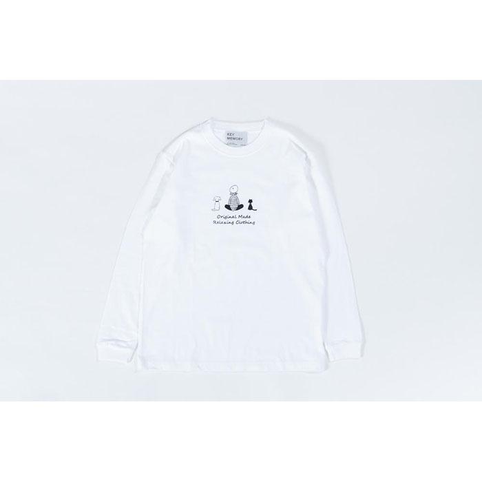 【ふるさと納税】《3》メンズXL TimeロングTシャツ White | ふるさと 納税 楽天ふるさと 神奈川県 神奈川 鎌倉市 鎌倉 支援品 返礼品 返礼 tシャツ ティーシャツ ティシャツ 白tシャツ メンズ 男性 おしゃれ 大人 トップス カットソー 服 長袖 ロンt ロンティー ロンティ