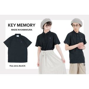 【ふるさと納税】《1》【KEYMEMORY鎌倉】KMポロシャツ BLACK メンズMサイズ | ふるさと 納税 楽天ふるさと 神奈川 ファッション ブランド 鎌倉 服 洋服 レディース メンズ 女性 男性 ナチュラル シンプル 可愛い かわいい おしゃれ 有名 人気 おすすめ