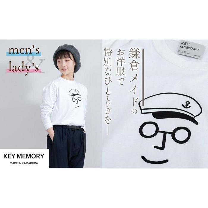 25位! 口コミ数「0件」評価「0」《0》セーラー帽イラストロングTシャツ　WHITE 【KEYMEMORY　鎌倉】 | ふるさと 納税 楽天ふるさと 神奈川 ファッション ブ･･･ 